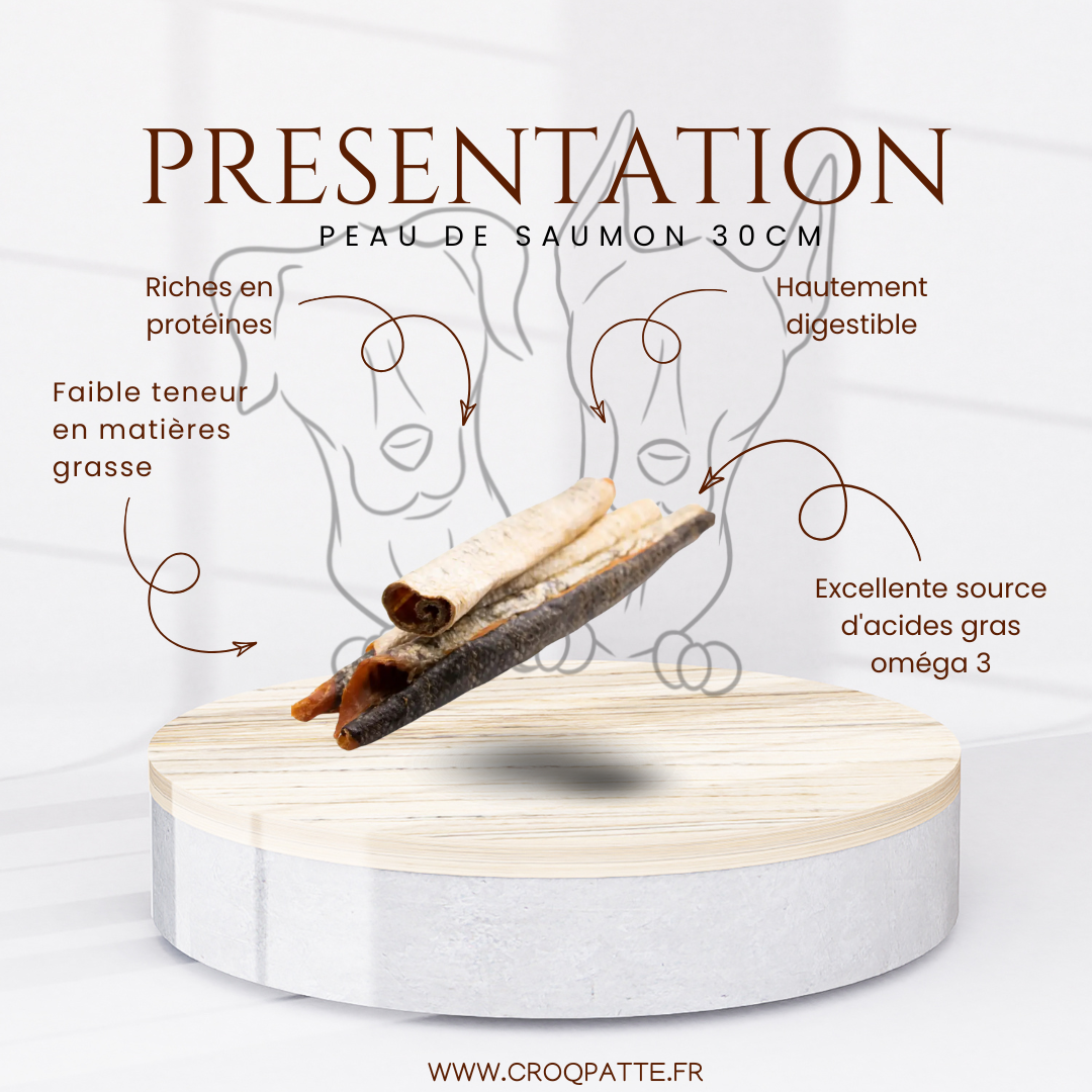Peau de saumon 30cm